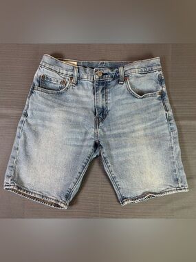 Levi’s Premium 412 Slim Fit Denim Shorts Men’s 30 Light Wash Stretch Jean Shorts